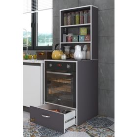 Kenzlife Aybirgen Gri 165x60x56 Mutfak Dolabı