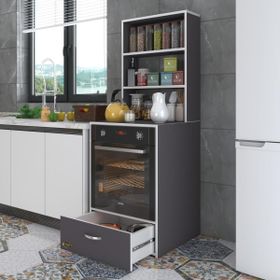 Kenzlife Aybirgen Gri 165x60x56 Mutfak Dolabı