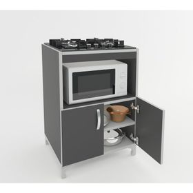 Kenzlife Bade Gri 85x60x57 cm Mutfak Dolabı