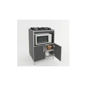 Kenzlife Bade Gri 85x60x57 cm Mutfak Dolabı