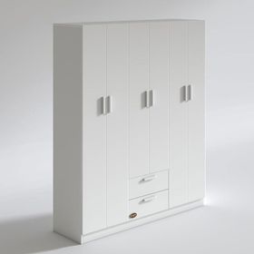 Kenzlife Begonvil 6 Kapılı Çekmeceli 150 cm Gardrop