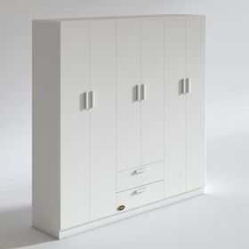 Kenzlife Begonvil 6 Kapılı Çekmeceli 180 cm Gardrop