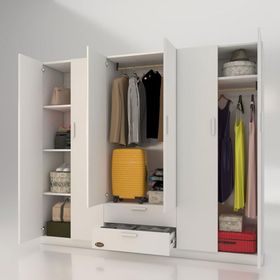 Kenzlife Begonvil 6 Kapılı Çekmeceli 210 cm Gardrop