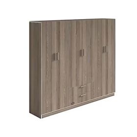 Kenzlife Begonvil 6 Kapılı Çekmeceli 210 CM Kahverengi Gardrop