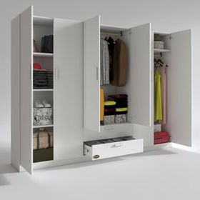Kenzlife Begonvil 6 Kapılı Çekmeceli 240 cm Gardrop