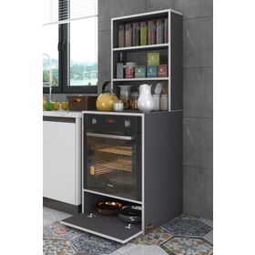 Kenzlife Bengisu Gri 165x60x56 Mutfak Dolabı