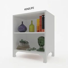 Kenzlife Beril Beyaz 68x30x20 cm Kitaplık