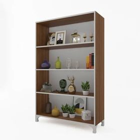 Kenzlife Beril Ceviz 128x90x20 cm Kitaplık