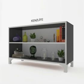 Kenzlife Beril Gri 68x90x20 cm Kitaplık