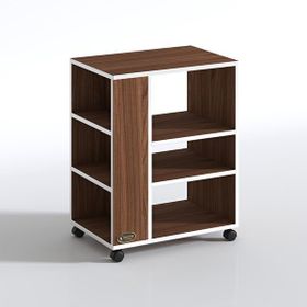 Kenzlife Berubetto076 76x60x40 cm Ceviz Tekerlekli Ofis Yazıcı Masası