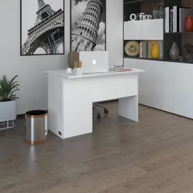 Kenzlife Beyaz Sağ 75x110x60 cm Raflı Ofis Bilgisayar Masası