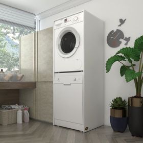 Kenzlife Borya Çamaşır-Kurutma Makinesi Kapaksız Arkalıksız Banyo Dolabı