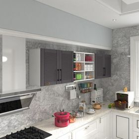Kenzlife Bulgur 60 Gri Mod 2 60x240x32 Mebran Kapak Suntalam Gövde Hazır Mutfak Dolabı