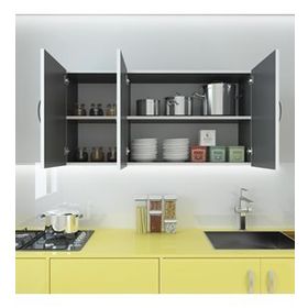 Kenzlife Canna Gri 60x120x32 cm Mutfak ve Banyo Dolabı