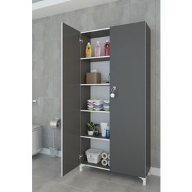 Kenzlife Çilem Gri 188x90x32 cm Mutfak Dolabı
