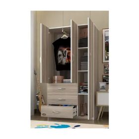 Kenzlife Civanperçemi 3 Kapılı 3 Çekmeceli 180x120x52 cm Gardrop