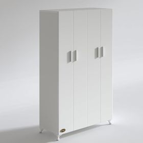 Kenzlife Defne 4 Kapaklı Kapılı 168x100x42 CM Beyaz Gardrop
