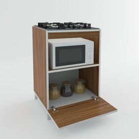 Kenzlife Demi Ceviz 85x60x57 cm Mutfak Dolabı