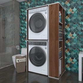 Kenzlife Demyan Çamaşır-Kurutma Makinesi Banyo Dolabı