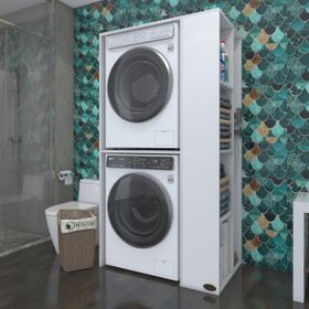 Kenzlife Demyan Çamaşır-Kurutma Makinesi Banyo Dolabı