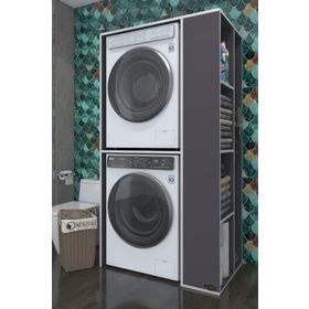 Kenzlife Demyan Çamaşır-Kurutma Makinesi Banyo Dolabı