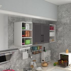 Kenzlife Domates 60 Gri Mod 2 60x160x32 Mebran Kapak Suntalam Gövde Hazır Mutfak Dolabı