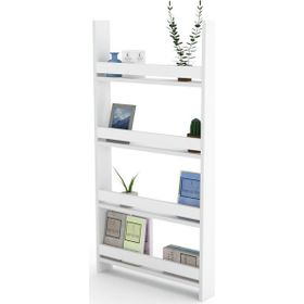 Kenzlife Fernur 120x060x10 cm Beyaz Duvar Rafı Kitaplık