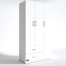 Kenzlife Fesleğen 3 Kapılı 2 Çekmeceli Fesleğen 180x120x52 cm Gardrop