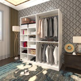 Kenzlife Fikret 180x45 Beyaz Gardrop