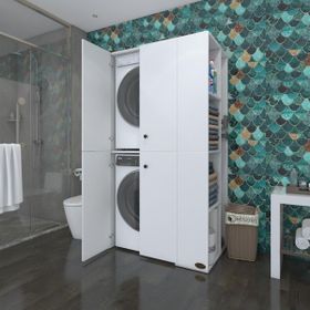 Kenzlife Foka Çamaşır-Kurutma Makinesi Banyo Dolabı