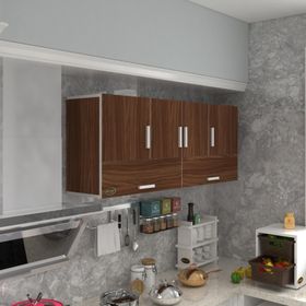 Kenzlife General 60x150x22 cm Kapaklı Raflı Beyaz Hazır Mutfak Dolabı