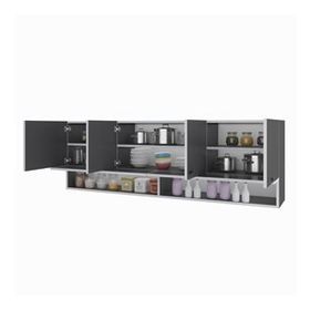 Kenzlife General Gri 60x150x32 cm Mutfak ve Banyo Dolabı