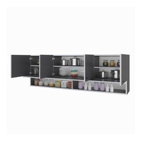 Kenzlife General Gri 60x150x32 cm Mutfak ve Banyo Dolabı