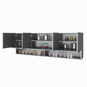 Kenzlife General Gri 60x150x32 cm Mutfak ve Banyo Dolabı