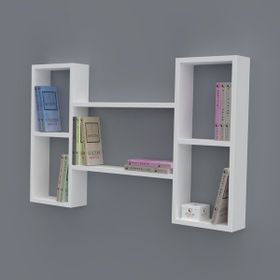 Kenzlife Gülsu 060x100x20 cm Beyaz Duvar Rafı Kitaplık