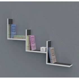 Kenzlife Günan 060*090*20 Gri Duvar Rafı Kitaplık