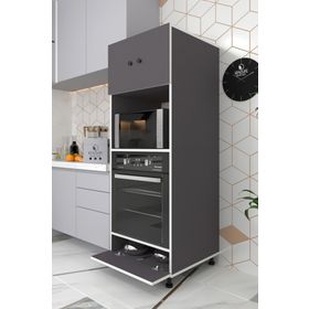 Kenzlife Halide 162x60x56 cm Fırın Kapaklı Ayaklı Banyo Kiler Ofis Mutfak Dolabı