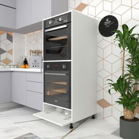 Kenzlife Halime 145x60x56 cm Fırın Kapaklı Ayaklı Banyo Kiler Ofis Mutfak Dolabı