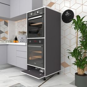 Kenzlife Halime 145x60x56 cm Fırın Kapaklı Ayaklı Banyo Kiler Ofis Mutfak Dolabı