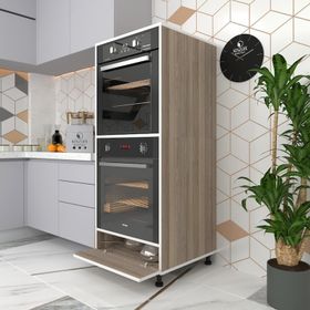 Kenzlife Halime 145x60x56 cm Fırın Kapaklı Ayaklı Banyo Kiler Ofis Mutfak Dolabı