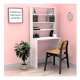 Kenzlife Hamilton70 Beyaz Bilgisayar Ofis Çalışma Masası