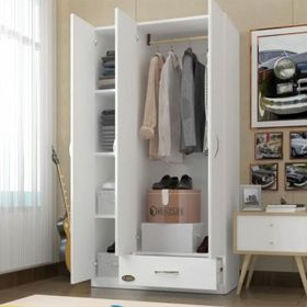 Kenzlife Hanımeli 180x120x52 cm 3 Kapılı 1 Çekmeceli Gardrop