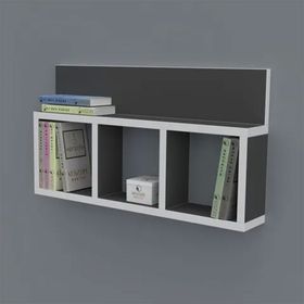 Kenzlife Hayal 030*060*20 Gri Duvar Rafı Kitaplık