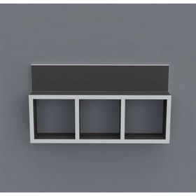 Kenzlife Hayal 030*060*20 Gri Duvar Rafı Kitaplık