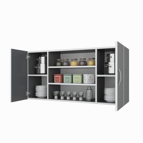 Kenzlife Honnor Gri 60x120x22 cm Mutfak ve Banyo Dolabı