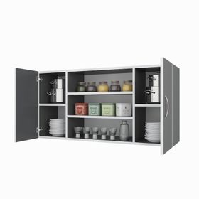 Kenzlife Honnor Gri 60x120x22 cm Mutfak ve Banyo Dolabı