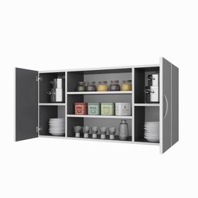 Kenzlife Honnor Gri 60x120x32 cm Mutfak ve Banyo Dolabı