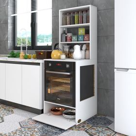 Kenzlife Hümeyra Beyaz 165x60x56 Mutfak Dolabı