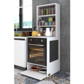 Kenzlife Hümeyra Beyaz 165x60x56 Mutfak Dolabı