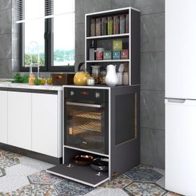Kenzlife Hümeyra Gri 165x60x56 Mutfak Dolabı